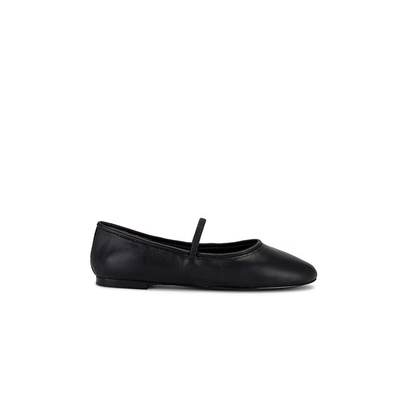 Raye Jolie Leather Slip on Ballerina Flat Shoes Black Women's Size US  7.5 - Picture 2 of 8